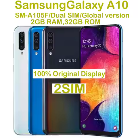 Refurbished Samsung Galaxy A10 A105F Global Dual SIM Smartphone 6.2-inch 2GB+32GB Used Samsung 4G Ph