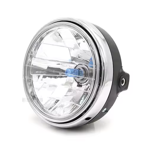 New Motorcycle Chrome Halogen Front Headlight Lamp for 12V 1pcs 600 900CB400/900