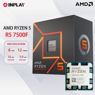 AMD Ryzen 5 7500F Desktop Processor 3.7GHz 6-Core 12-Thread 5NM L3=32M Socket AM5 CPU Processor