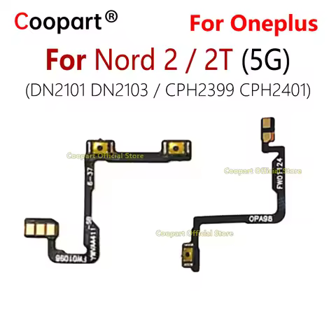 New Volume Power Key Flex For OnePlus Nord 2T Nord 2 5G DN2101 DN2103 CPH2399 CPH2401 On Off Up Down
