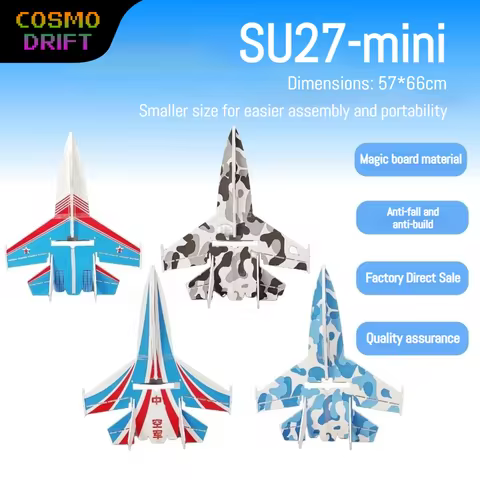 SU27 Mini RC Airplane EPP Foam Fixed Wing Glider Kit Durable Remote Control Jet Model Plane Full Set