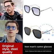 Iron Man Robert Downey Same Style Glasses Marvel Avengers Sunglasses Male Edith Retro Sunglasses