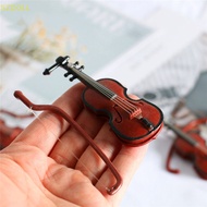 [cxSZDOLL] 1/12 Dollhouse Mini Musical Instrument Model Classical Guitar Violin For Doll DOM