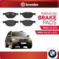 BREMBO Front Brake Pads (1 set) For BMW X5'07 E70 3.0,3.5,4.8i, BMW X6 E71,E72 3.5i,3.5d,5.0i