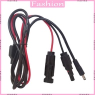 NAV Solar Panel Connectors to 5 5mmx2 1mm Adapter Extension Cable 16AWG