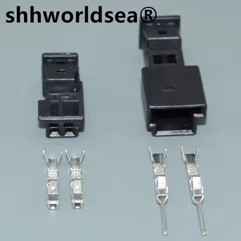 shhworldsea 2 Pin B-14525-1 9-968554-1 9-968554-1A 8-1452577-1A Auto Door Light Socket Audio Tweeter