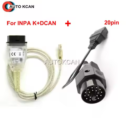 For BMW OBD2 Adapter 20 Pin Connector IN-PA K Dcan for e46 e39 e90 e60 f30 e36 X6 X5 Z3 OBDII 16 Pin