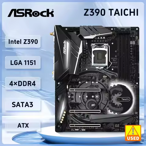 ASRock Z390 TAICHI Motherboard Intel Z390 LGA 1151 DDR4 NVMe SSD M.2 ATX support i7-9700 i5-9600 i5-