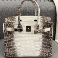 Hermès Birkin 30 喜馬拉雅 兩點鱷魚 銀扣