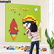 LANFENG Building Blocks Base Plate, Plastic Colorful DIY Blocks Wall, Creative Educational 16X16 Dots Wall Background Kids Toys