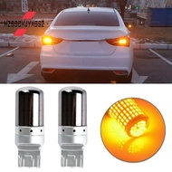 2Pcs Chrome 7440 T20 144SMD Amber Canbus Error Free LED Lamp Bulb Turn Signal Light