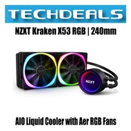 NZXT Kraken X53 RGB | 240mm AIO Liquid Cooler with Aer RGB Fans