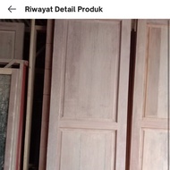 Unik pintu panel T2m x L82cm  kusen.kayu Meranti seken Limited