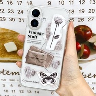 iPhone 16/15/14/13/12/11/XS/XR/7/8/SE2/SE3 Notebook Transparent Phone Case