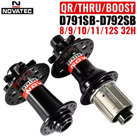 NOVATEC D791SB D792SB 32H MTB Hubs QR 135x10 THRU 142x12 BOOST 110x15 148x12MM Front 2 Rear 4 Bearin