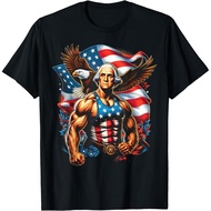 4Th Of July Patriotic Funny George Washington July 4Th Usa Gift T-Shirt