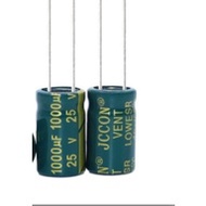 25v1000uf 1000uf25v Green Gold High Frequency Low Resistance Aluminum Electrolytic Capacitor Volume 