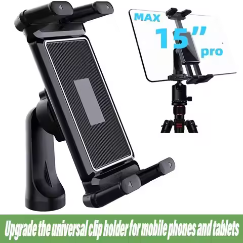 Tripod Monopod Universa Holder Mount,Stand Compatible with 7" - 15" Tablets IPad,4"-7"Folding Screen