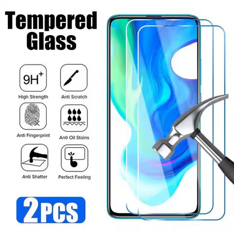 2PCS Protective Glass for Poco F7 F6 F5 F4 F2 Pro F4 GT X7 X6 X5 X4 Pro 5G Screen Protector for Poco