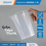 2L Plastic Measuring Cup - 2 Liter Thick Measuring Cup - 2000 Measuring Cup Large JumboML