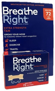 72片 Breathe Right 超強效通氣鼻貼 - 正常膚色 (平行進口)