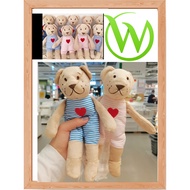 MERAH Swedia Sweden's signature soft little teddy bear toy, girl's version Girl FABLER BJORN, pink, 