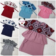 peplum songket baby baju kurung baby