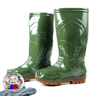 HIJAU Green Safety Boots Size 39 41 42 YUBANG / Rubber Safety Boots High Boots / Safety Boots