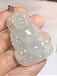 多寶晶石/天然翡翠A貨/翡翠觀音/冰觀音/正裝觀音/冰種/大觀音牌