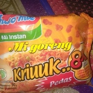 Indomie Mie Goreng Kriuk Pedas 8x / indomie Kriuk Pedas / Mie instan