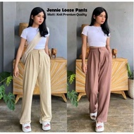 Pants Jennie knit pants highwaist knit button culottes fit 40-85 kg