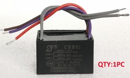 Triple 450V-500VAC Capacitor with ceiling fan wire CBB61 fan motor starting 1.5uf+2uf+3uf Capacitor 