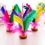 Kick Shuttlecock Colorful Goose Feather Shuttlecock Primary School Students Competition Big Flower S