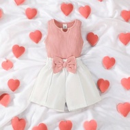 Baju Setelan Anak Perempuan Flower Bahan Wafel Knit