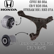 1set 4pcs Honda Civic ES S5A CR-V S9A Stream S7A RN1 RN3 RN5 Front Lower Arm Bush Set Depan
