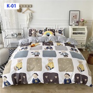 Single / Super Single Mr.Ing Fitted Bedsheet set 800TC with Bolster & Pillow case (upgraded) extra h