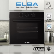 ELBA Built In Oven Electric BIG 75Liter EBO-Q6788(BK) / 67Litre EBO-N6770 4D Heat Circulation Double