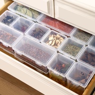 H 936 Transparent Home Kitchen Spice Packaging Storage Box FlipTop Box Plain Storage Box