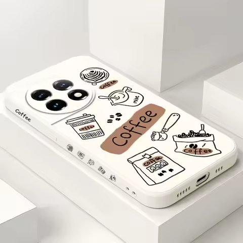Coffee Beans Phone Case For Oneplus 13 13R 12 12R 11 11R 10 10R 10T 9R 9RT 9 8T 8 7 7T Pro 5G Liquid