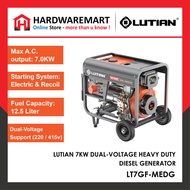 LUTIAN 7KW DUAL-VOLTAGE HEAVY DUTY DIESEL GENERATOR LT7GF-MEDG
