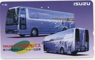 日本 電話卡 風景3  大型觀光巴士