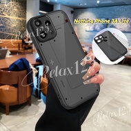 Nothing Phone 3A Lite 5G 2025 New Luxury Simple Black Matte Clear Lens protection Cover For Nothing 