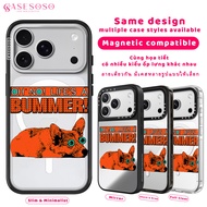 OH' NO BUMMER Orange Animal Transparent Soft Tpu Border Shockproof Phone Case Compatible For Iphone 