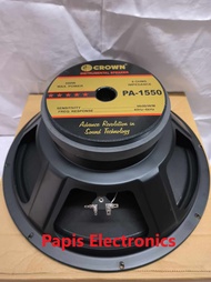 Original Crown PA 1550 / 15 Inches 500W 8 Ohms / Instrumental Speaker / PA 1550 / Crown Speaker /