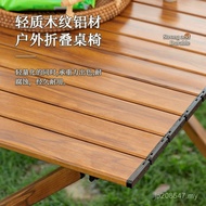 Camping Portable Outdoor Picnic Aluminum Alloy Folding Set Egg Roll Table Equipment Camping Table Ch