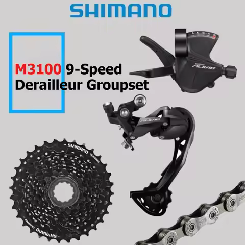 SHIMANO ALIVIO M3100 1x9-Speed Groupset MTB Drivetrain Set