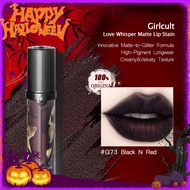 Love Whisper Matte Lip Stain #G73 Black N Red Innovative Matte-To-Glitter Formula Creamy & Velvety T