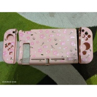 Nintendo Switch V2 casing flower pink