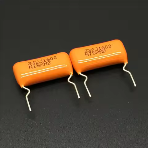 10Pcs/100Pcs NISSEI CBB capacitor MPE 332J1600 1600V 332 J 5% 3300pF 3.3nF Pitch=15mm Metallized pol