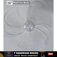 NATIONAL  Fan Blade 16" Replacement 8MM ( KHIND,PANASONIC,KDK,NATIONAL,MISTRAL,MIDEA,SHARP,MITSUBISH